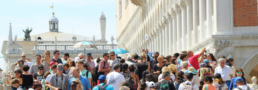 Turismo saturado en Italia.