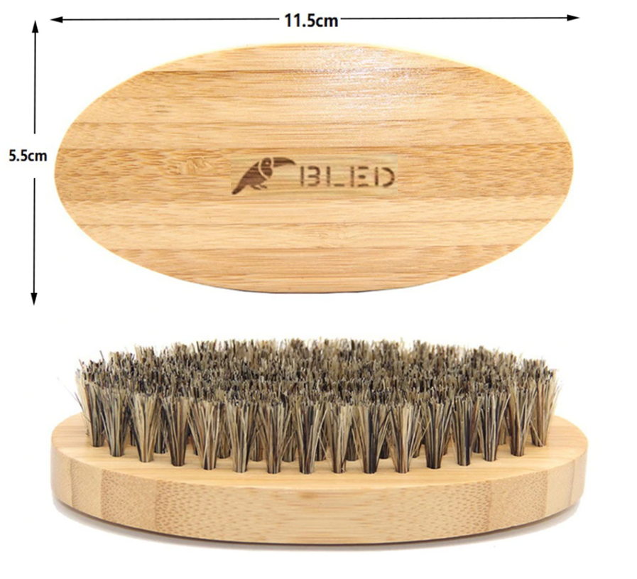 Set para cuidado de barba de cerdas de jabalí